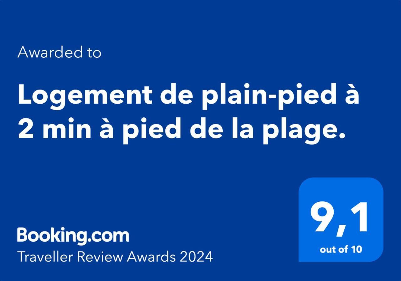 De Plain-pied A 2 Min A Pied De La Plage. Apartamento *